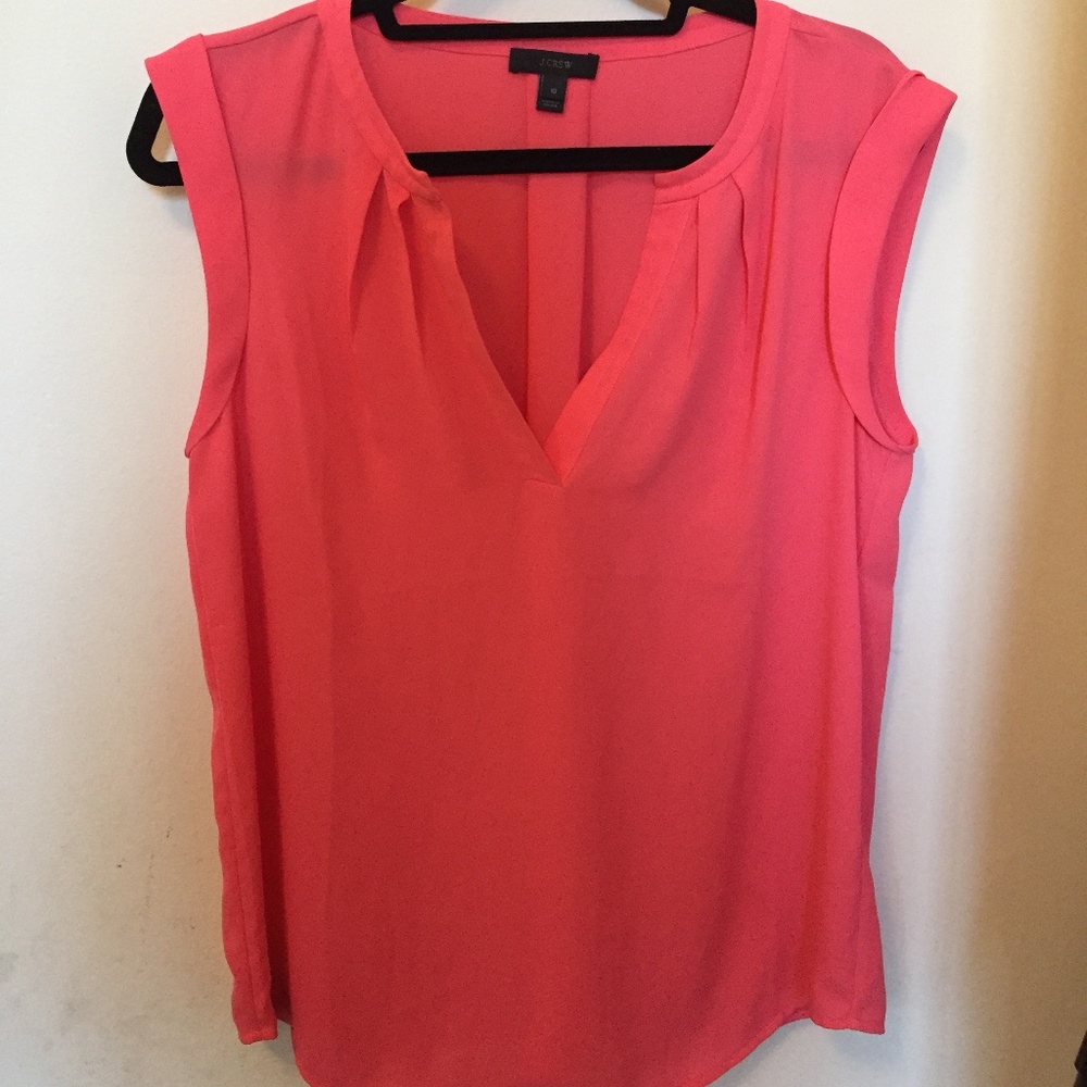 J. Crew Pink sleeveless blouse